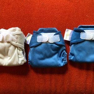 Three Newborn AIO Diapers - BumGenius